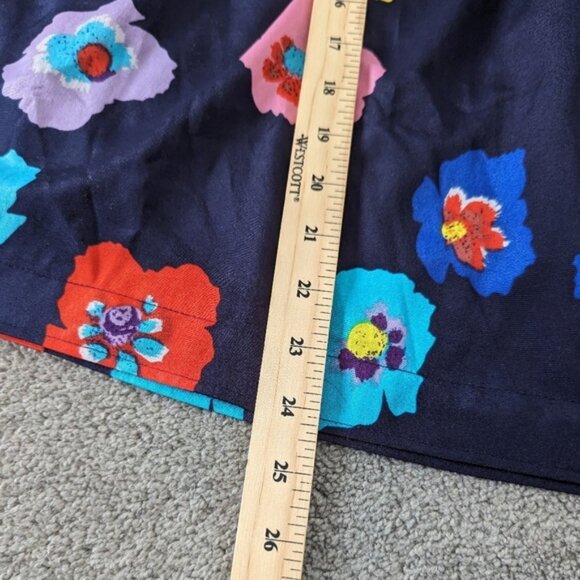 American Eagle Outfitters Women's Floral Navy Blue Spring Summer Dress Size 0 - Picture 11 of 11